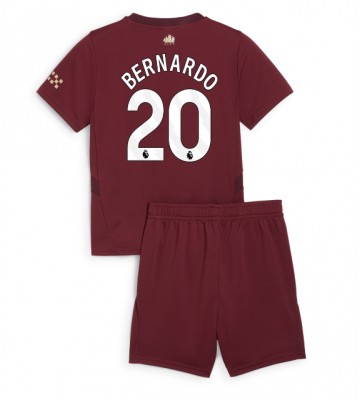 Manchester City Bernardo Silva #20 Tredje Kläder Barn 2024-25 Kortärmad (+ Korta byxor)